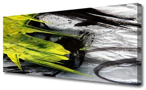 Tablou pe panza canvas Abstract Art Verde Negru Gri