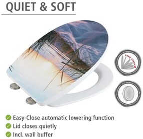 Capac WC 36,5 x 45 cm Easy-Close (cu închidere automată) Baltic – Wenko