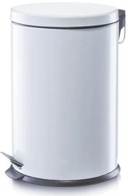 Cos de gunoi cu pedala, Metal White, 20L