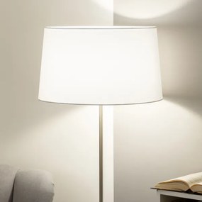 Brilagi - Lampă de podea LED CERIA 1xE27/40W/230V, Ø 45 cm, alb/crom mat
