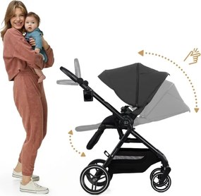 KINDERKRAFT SELECT YOXI - Cărucior sport gri Moonlight