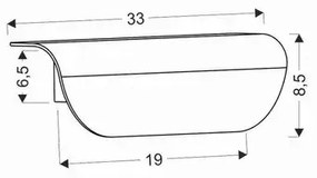 Aplică LED de exterior LED/12W/230V IP65 negru