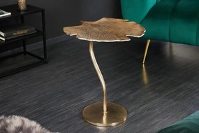 Masuta auxiliara cu aspect deosebit Ginkgo Leafs 53cm, auriu A-41789 VC