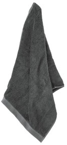 Prosop gri închis din bumbac din frotir 70x140 cm Comfort – Södahl