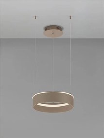 Lustra LED design circular OLIVIA bej D-40cm
