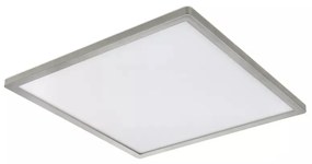 Plafoniera LED Sapana 41563-24N, 24W, 2300lm, lumina calda, IP44, alba+nichel, Globo Lighting