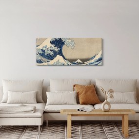 Tablou - Katsushika Hokusai, Under the Wave off Kanagawa, reproducere (120x50 cm)