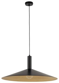 Lustră pe cablu CAPRI 1xE27/15W/230V d. 70 cm negru/auriu