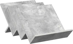 vidaXL Raft pentru reviste Gri Concret 53 x 40 x 28.5 cm Lemn compozit