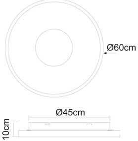 Plafonieră LED dimabilă JOLLI LED/42W/230V Globo 41758-42B + telecomandă