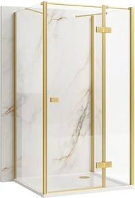 Cabina de dus Rea Atlas 100x100 Brush Gold