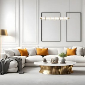 Lustră LED pe cablu SANSA LED/11W/230V auriu/transparent