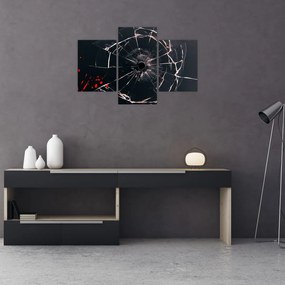 Tablou abstract - sticla spartă (90x60 cm)