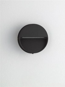 Mini Aplica perete exterior IP65, LED CCT Sete negru 10cm