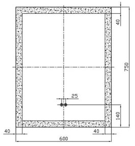 Oglinda dreptunghiulara 60 cm cu iluminare LED si dezaburire Fluminia, Miro 600x750x35 mm