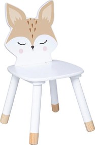Scaun pentru copii VULPEA, cu picioare de pin, 52,5 cm