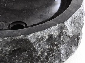 Lavoar DIVERO din piatră naturală - marmură neagră