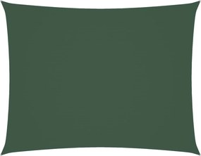 vidaXL Parasolar, verde închis, 6x8 m, țesătură oxford, dreptunghiular