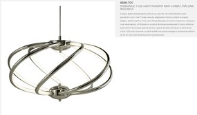 Lustra LED suspendata design modern 51cm Bardot 42W 6500-7CC SRT