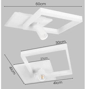 Plafonieră LED/38W/230V + 1xGU10/30W albă