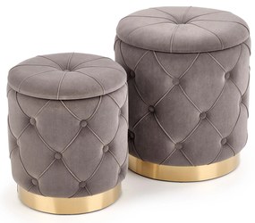 Set 2 buc. taburete Phillis (gri). Promo -7%. 1008086