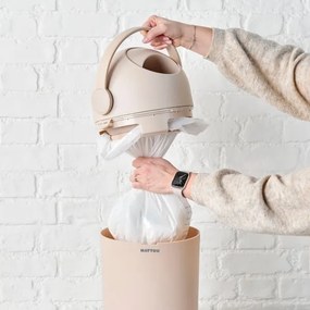 Coș pentru scutece și covoraș de înfășat Nattou SOFTY 50x70 cm bej