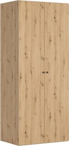 Dulap FLEX, stejar artisan, PAL, cu 2 usi, 100x66x240 cm