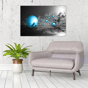 Tabloul bilelor albastru deschis (90x60 cm)