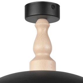 Lustră aplicată RINA 1xE27/15W/230V negru