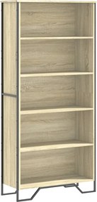vidaXL Bibliotecă, stejar sonoma, 80x31x169 cm, lemn prelucrat