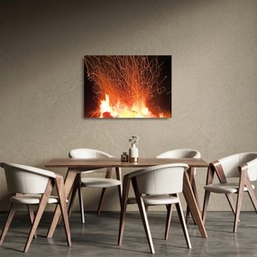 Tablou pe sticlă cu focul (70x50 cm)