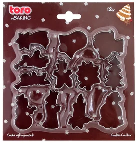 TORO Set de decupatoare prăjituri de Crăciun 12 buc