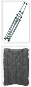 Scaun de camping Redcliffs Butterfly , 83 x 74 x91 cm, gri