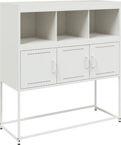 vidaXL Dulap, alb, 100,5x39x107 cm, oțel