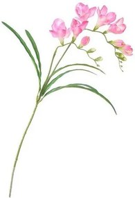 Floare artificială Frezie roz, 57 cm