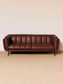 Canapea premium 3 locuri, din piele naturala, "Slowboy"