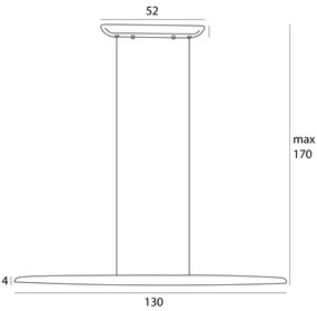 Lustră LED pe cablu MAXLIGHT P0598 WOODY LED/25W/230V maro