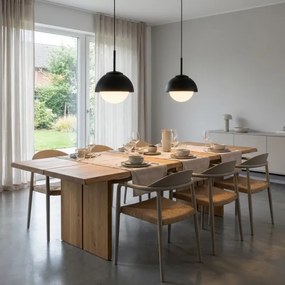 BRILAGI - Lampă suspendată pe cablu COSMO 1xE27/60W/230V diam. 18 cm neagră