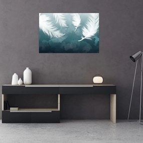 Tablou - Pene albe (90x60 cm)