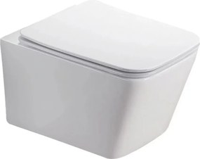 Capac WC slim Fluminia Paris Quick Release softclose alb