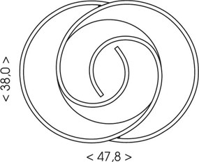 Brilagi - Plafonieră LED reglabilă VELO, 70 W, 230 V, 38 x 47,8 cm + telecomandă