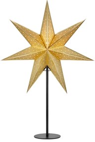Decorațiune luminoasă aurie ø 45 cm cu model de Crăciun Glitter – Markslöjd
