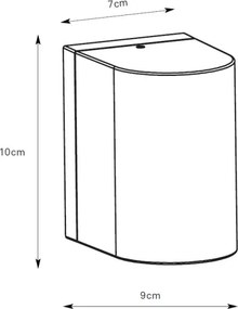 Markslöjd 109108 - Aplica LED ALOR pentru exterior, dimmabilă, 4,9 W, 230 V, IP65, maro