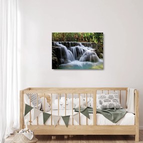 Tablou pe sticlă - Cascadele (70x50 cm)