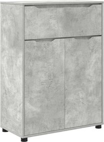 vidaXL Dulap de Baie Gri din beton 72,5 x 36,5 x 100 cm Lemn compozit