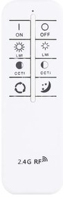 Plafoniera LED cu telecomanda design modern Ani alb 48W