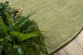 Covor SISAL SION cerc A5165A Melanj țesute plate verde