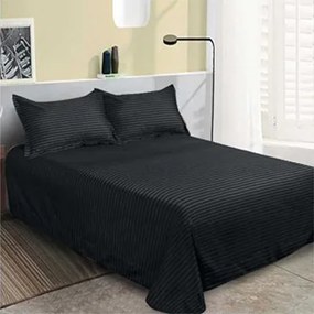 Lenjerie de pat 2 persoane, bumbac Damasc, 6 piese, uni, SSD50