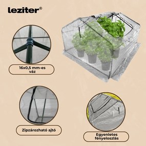 Folie pentru pat germinativ 180x140x94 cm albă