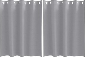 vidaXL Perdele Opaque cu Inel 2 pcs Gri deschis 140 x 140 cm Poliester